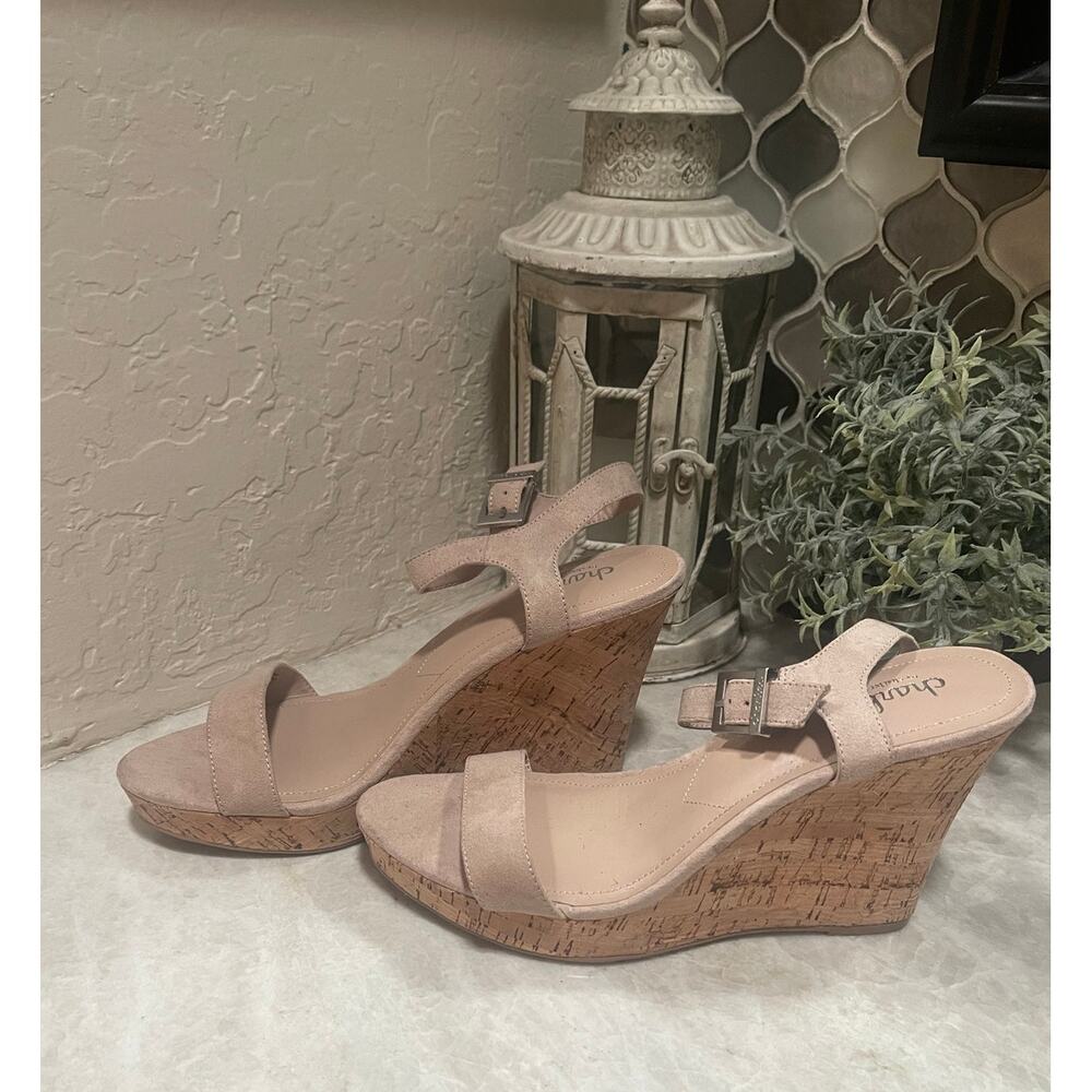 Charles David wedge sandals sz 10 NEW